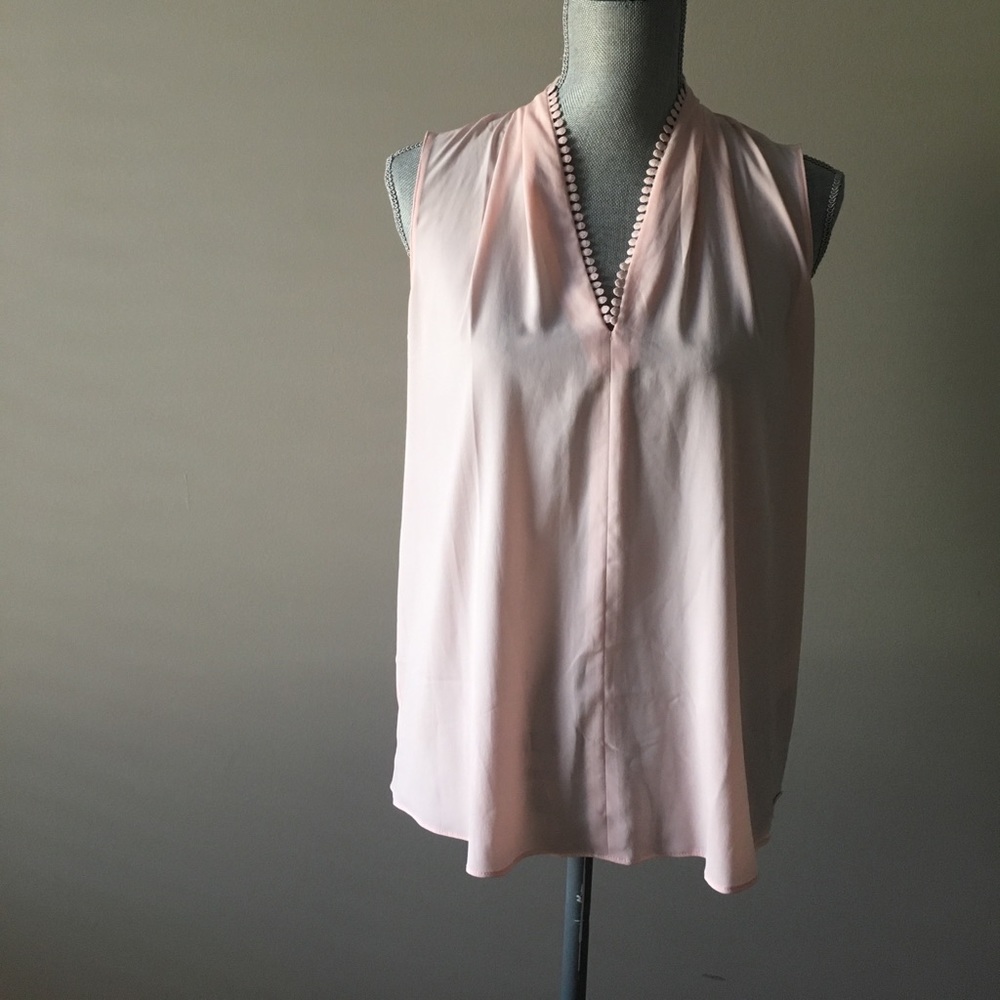 Tahari pink sleeveless top